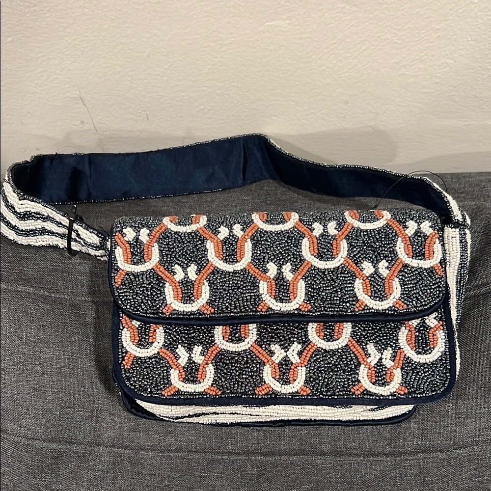 Horseshoe western Beaded Bag